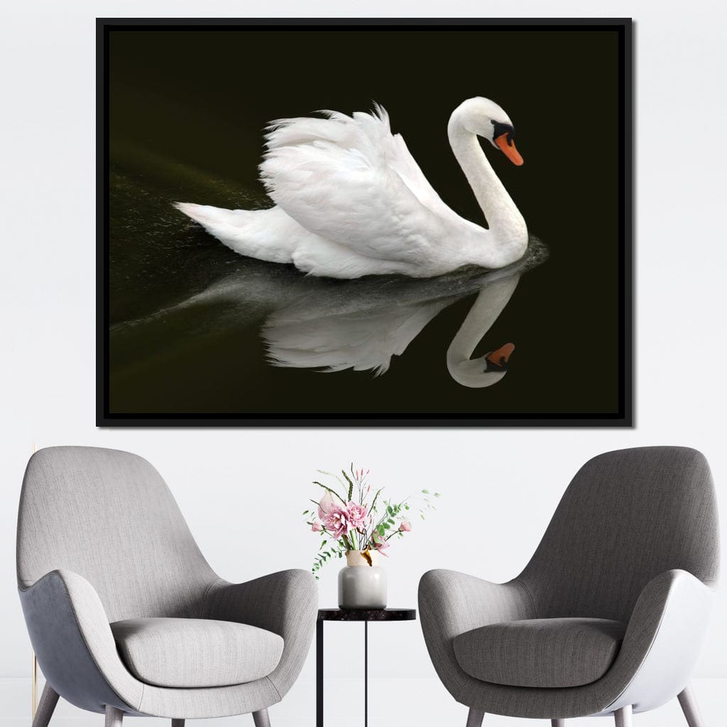Swan Canvas Wall Art