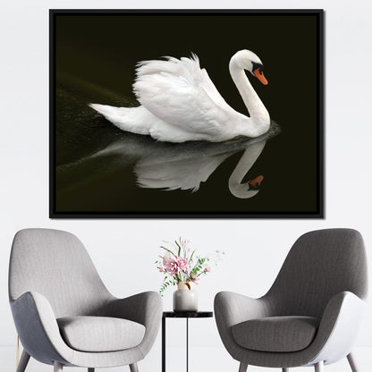 Swan Canvas Wall Art
