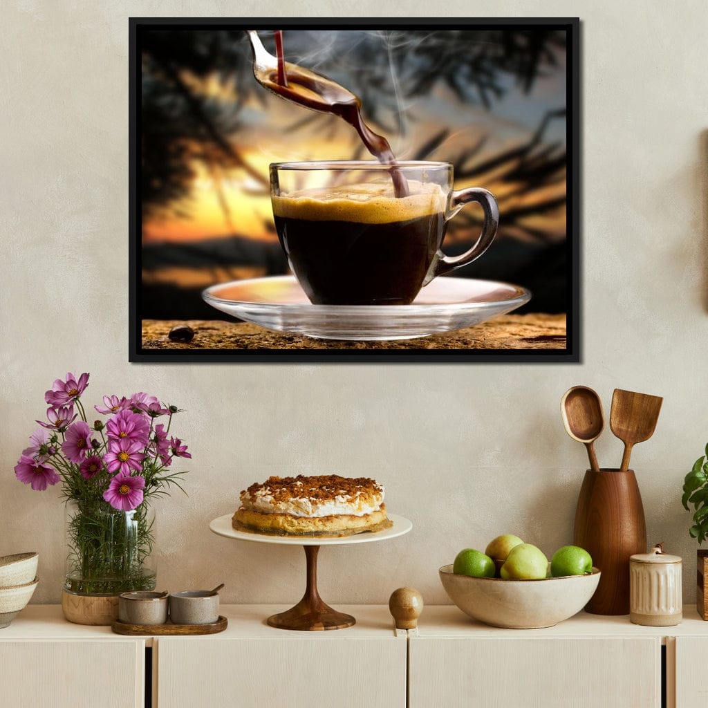 Hot Coffee Canvas Wall Art