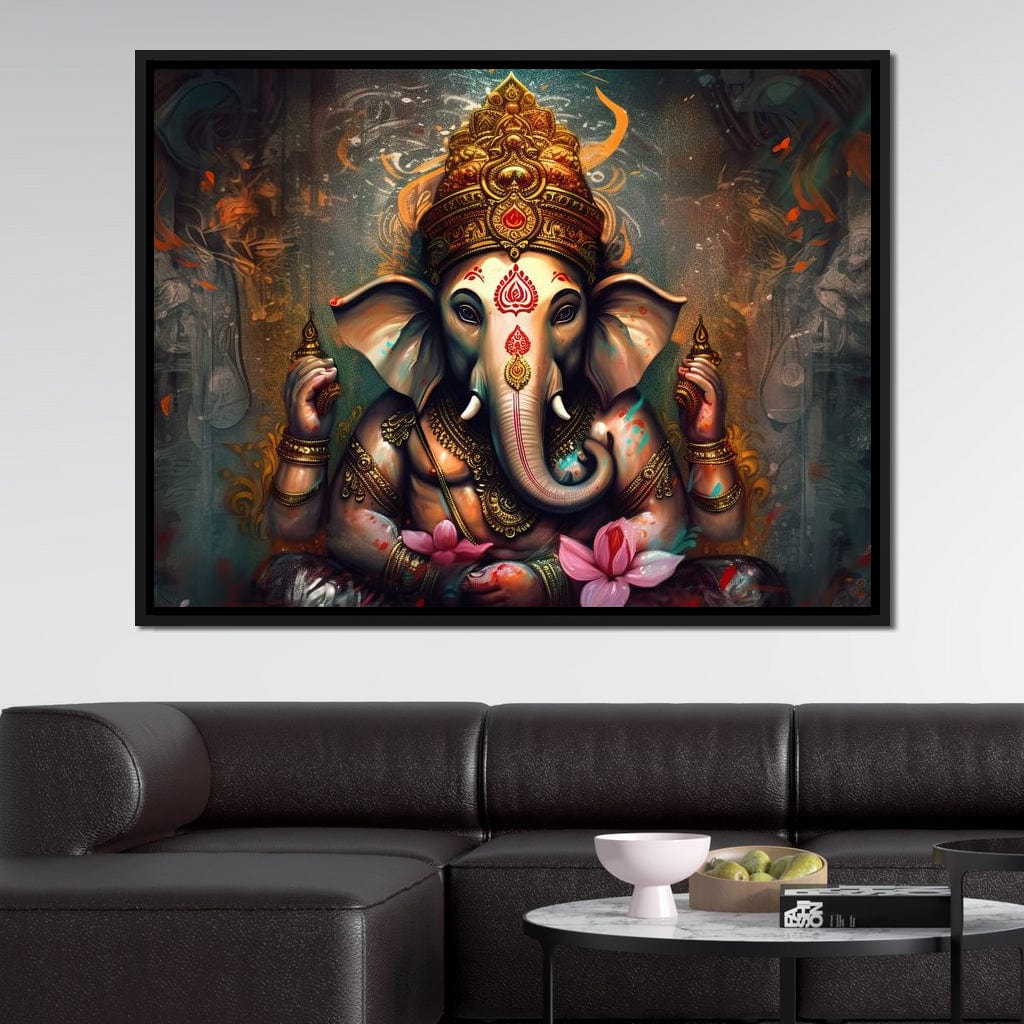 Ganesha's Wealth Canvas Wall Art