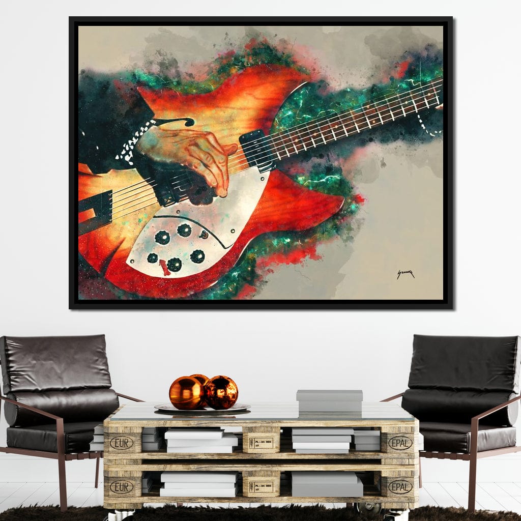Tom Petty's Electric Guitar Canvas Wall Art