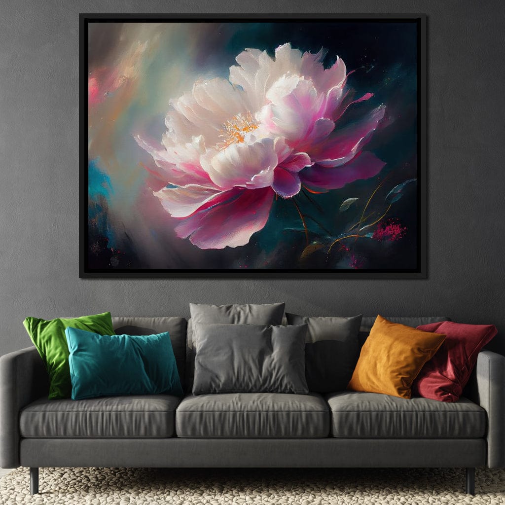Peonie Flower 3 Canvas Wall Art