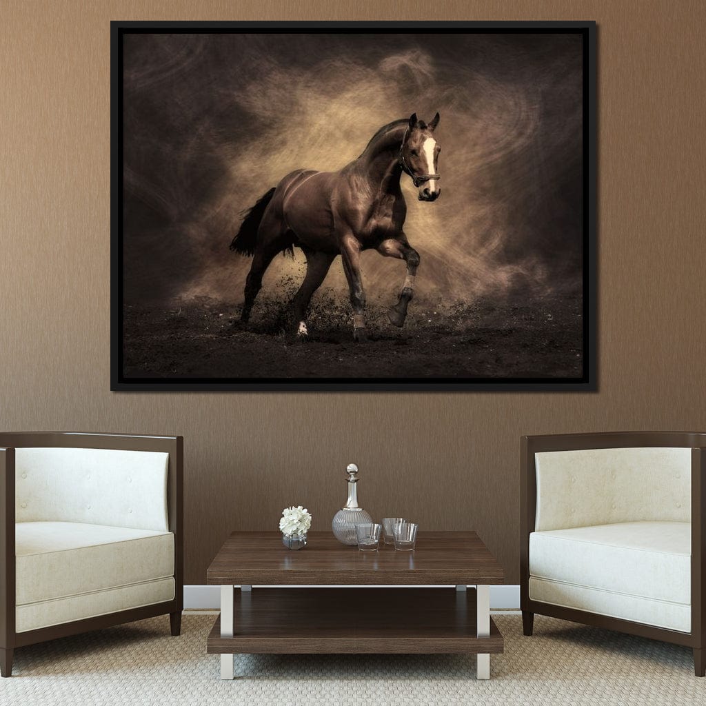 Brown Horse Canvas Wall Art