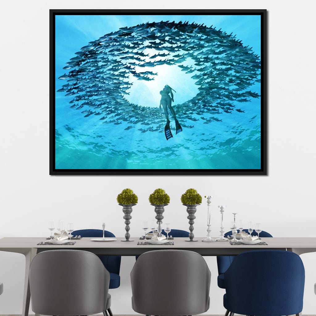 Eye of the Ocean Canvas Wall Art