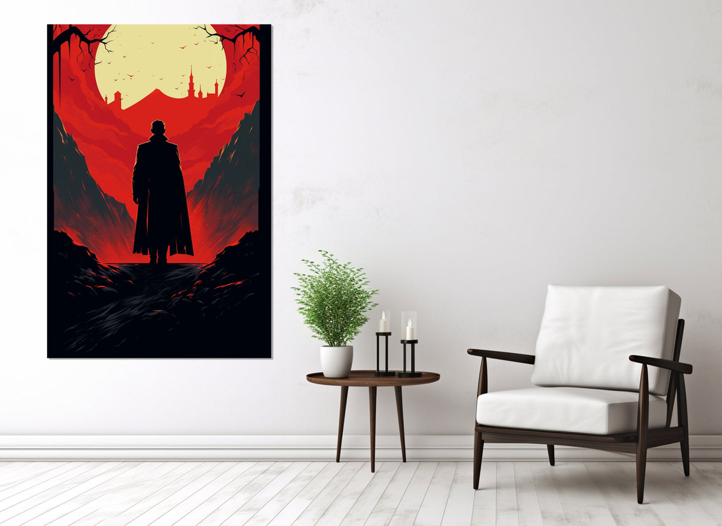 Dracula Canvas Print – Gothic Wall Art | Framed Gothic Poster, Ready to Hang