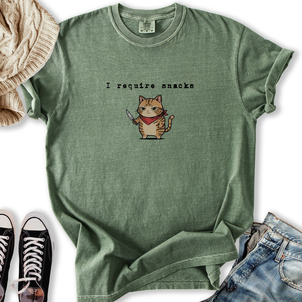 I Require Snacks Relaxed Tee