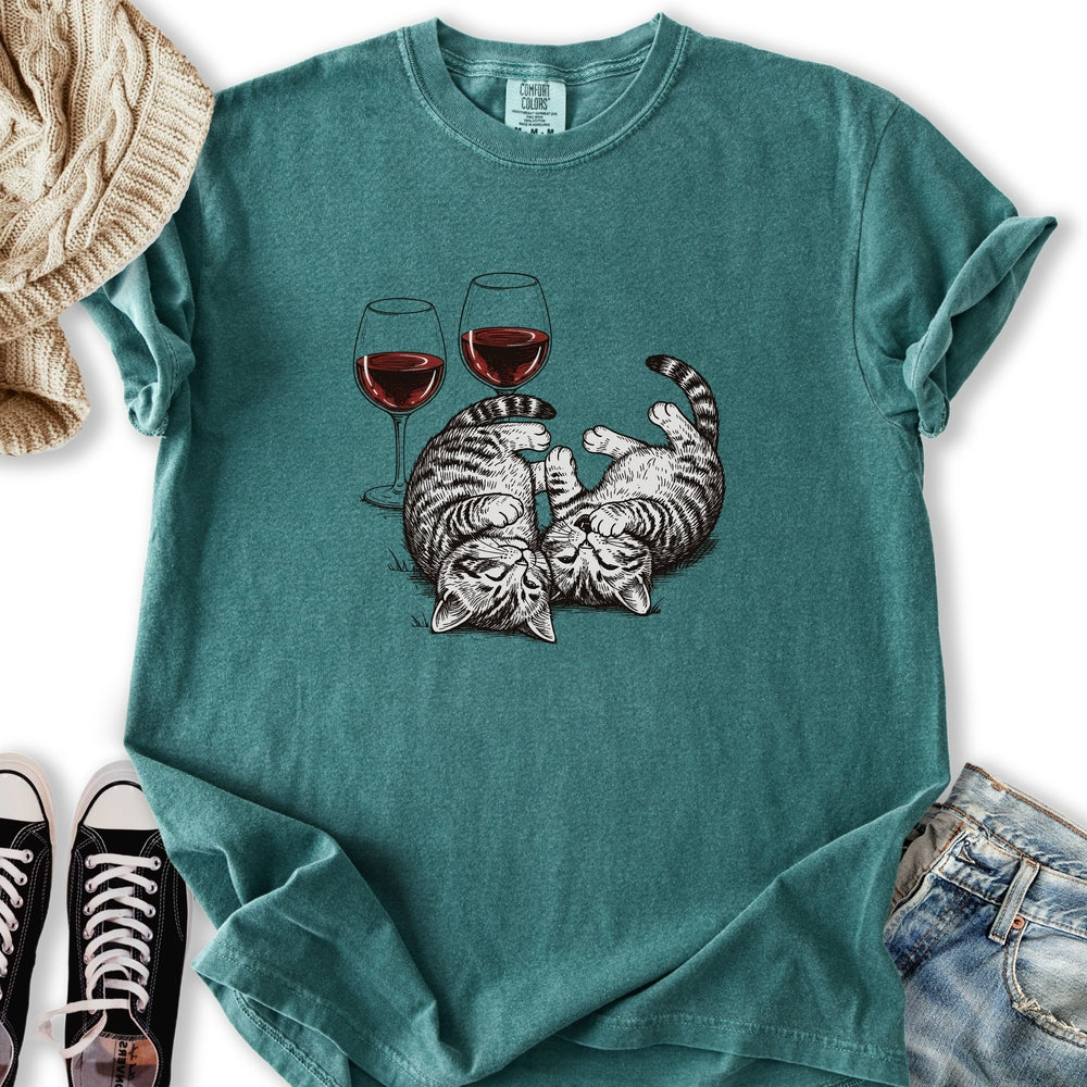 Red Wine Kittens Relaxed Tee