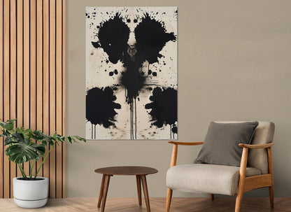 Abstract Psychological Painting - Framed Canvas Print | Psychologist Office Decor