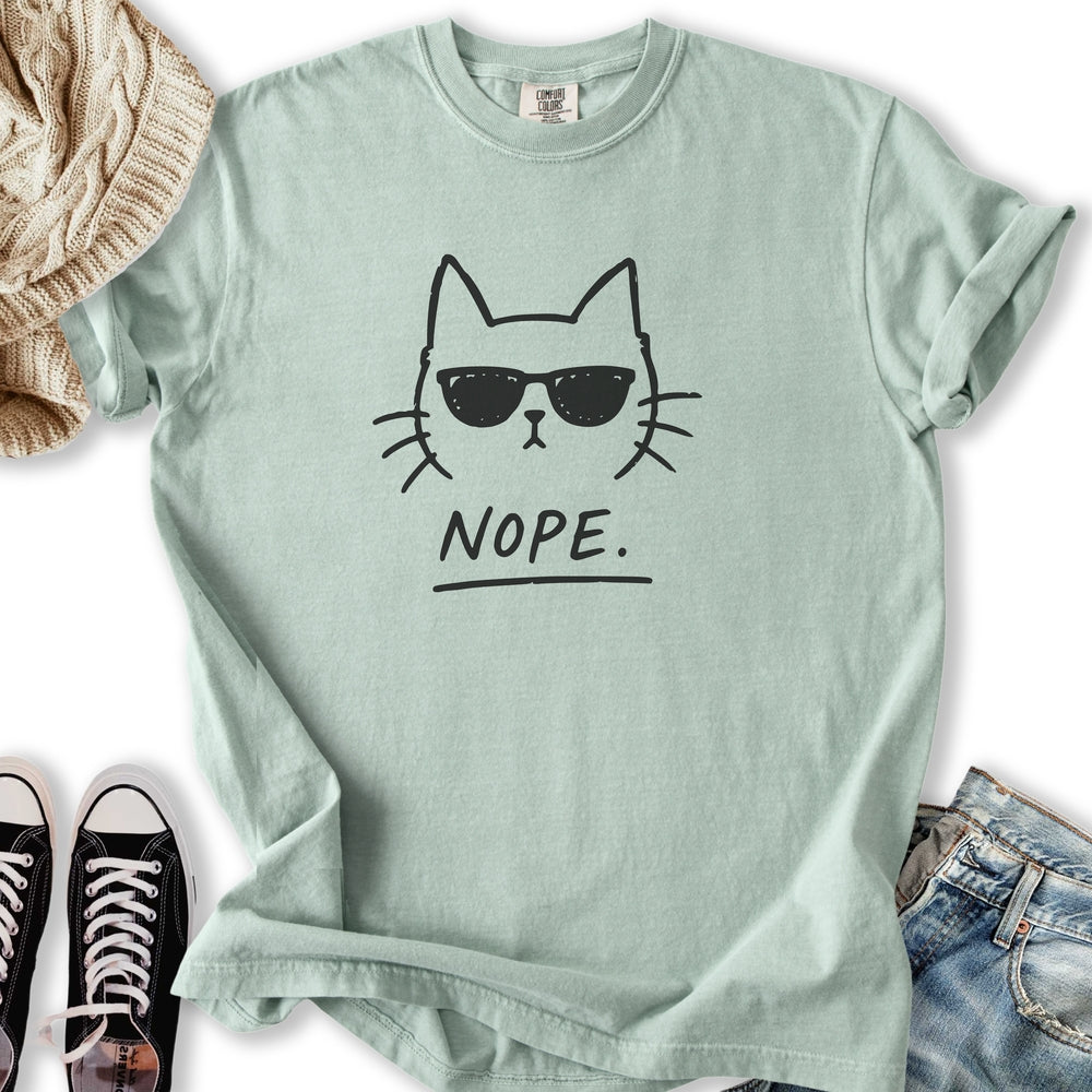Nope Cat Relaxed Tee