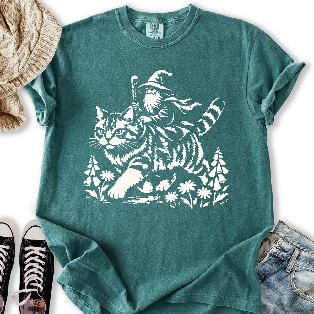 Wizard Cat Rider Relaxed Tee