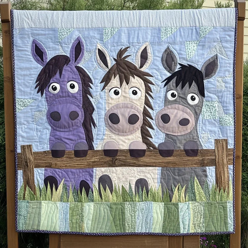 Baby Donkey Quilt Blanket