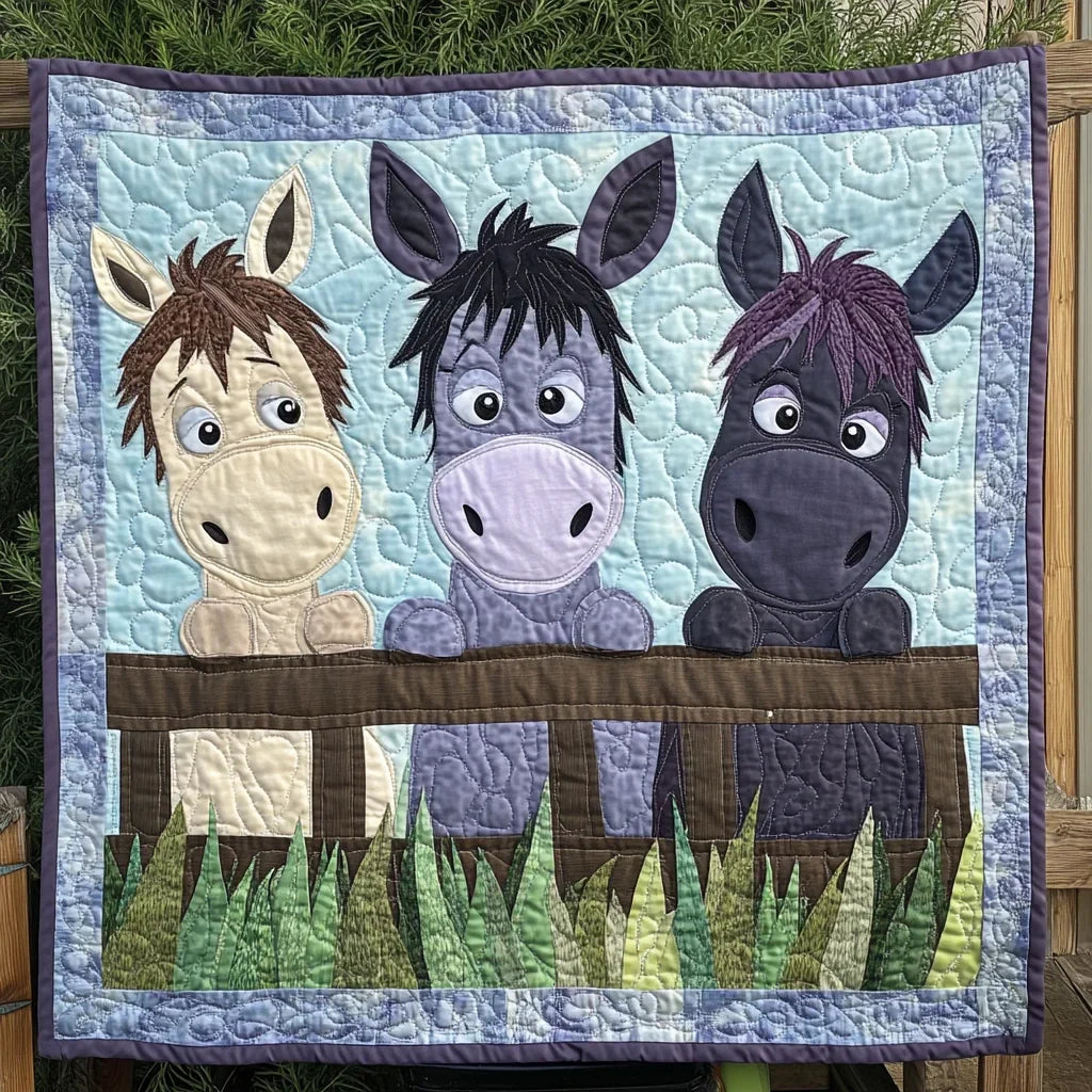 Baby Donkey Quilt Blanket