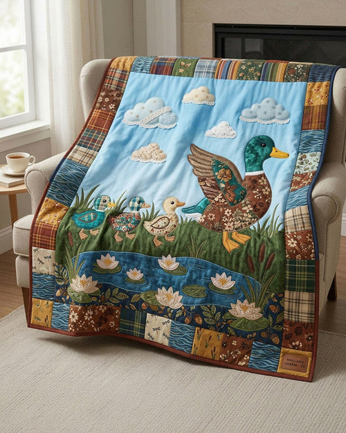 Baby Duck Trails Quilt Blanket - Quilted Blanket by Wild and Way