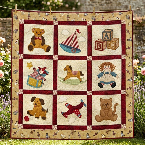 Baby Toys Friend Quilt Blanket - Quilted Blanket by Wild and Way