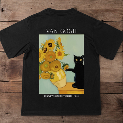 Van Gogh Sonnenblumen T-Shirt (Backprint)