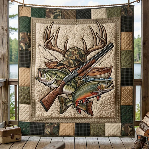 Backwoods Trophy Quilt Blanket