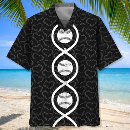 Baseball Dna Hawaiian Shirt - M - hawaiian shirt