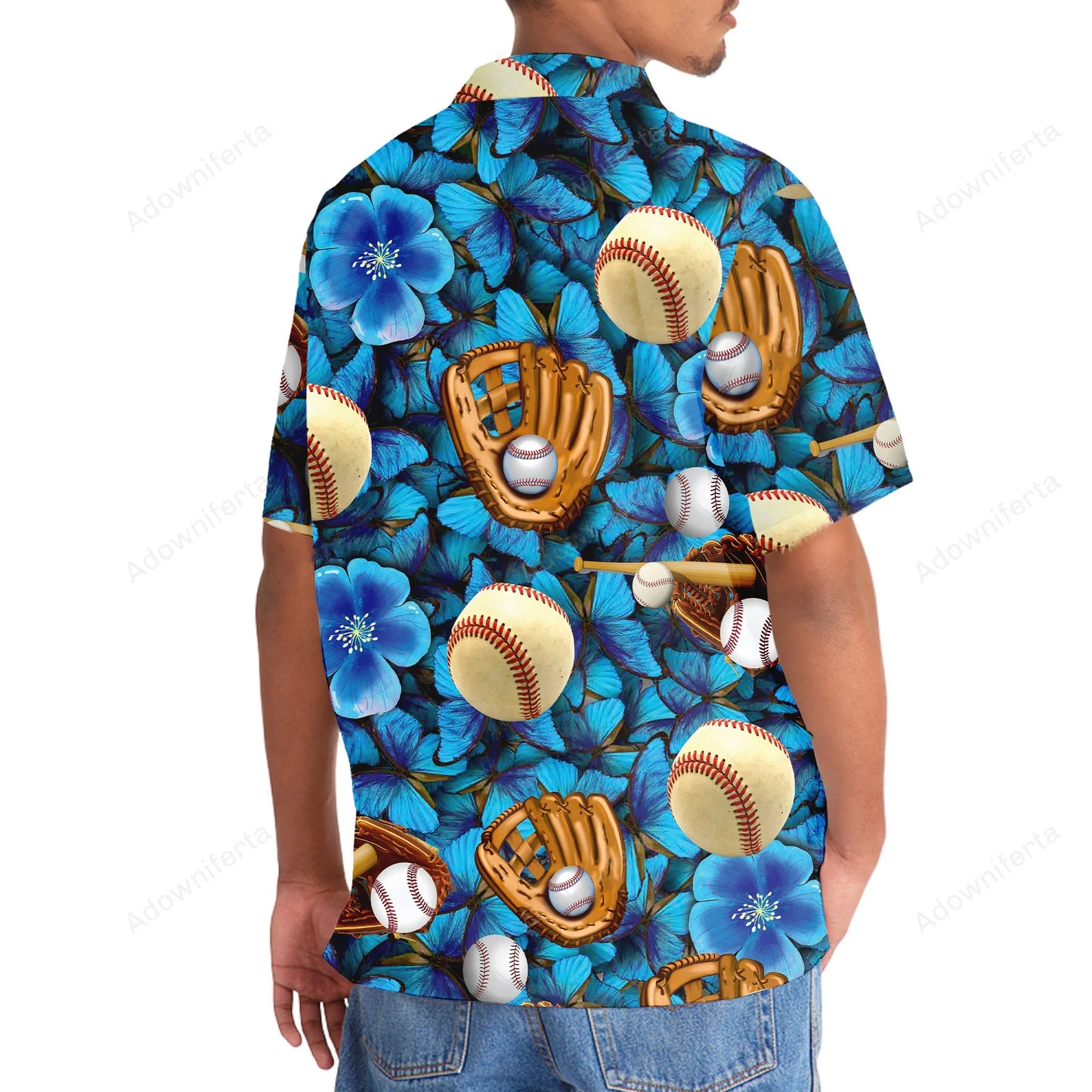Baseball Gloves Hawaiian Shirt - M - hawaiian shirt