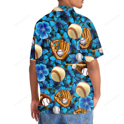 Baseball Gloves Hawaiian Shirt - M - hawaiian shirt