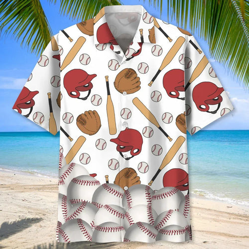 Baseball Lovers Hawaiian Shirt - S - hawaiian shirt