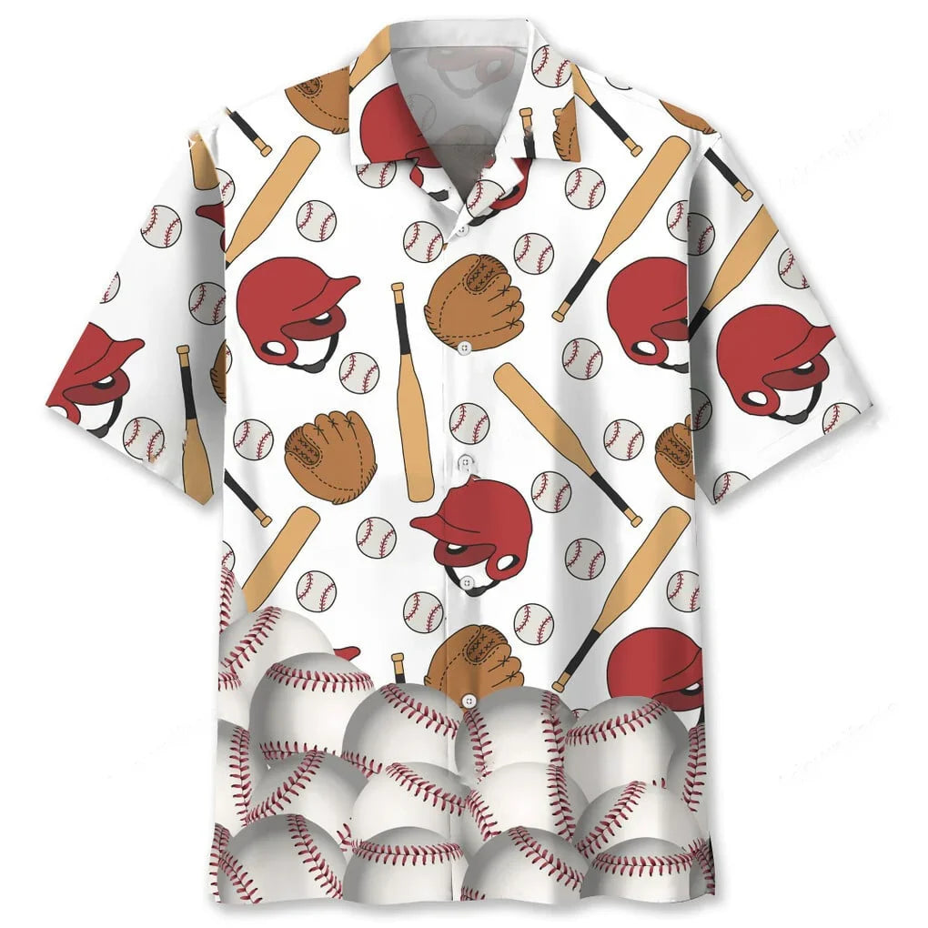 Baseball Lovers Hawaiian Shirt - M - hawaiian shirt