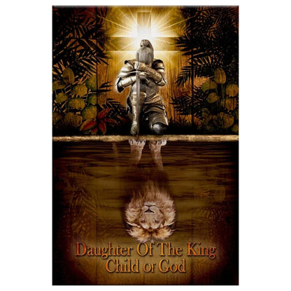 female warrior daughter of a king child of god wall art canvas