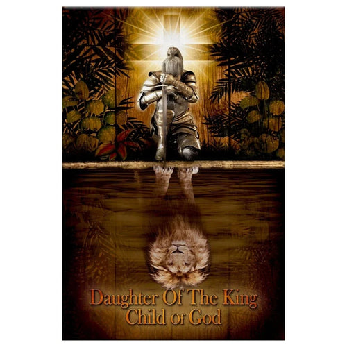 female warrior daughter of a king child of god wall art canvas