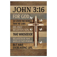 for god so loved the world john 3 16 christian wall art canvas