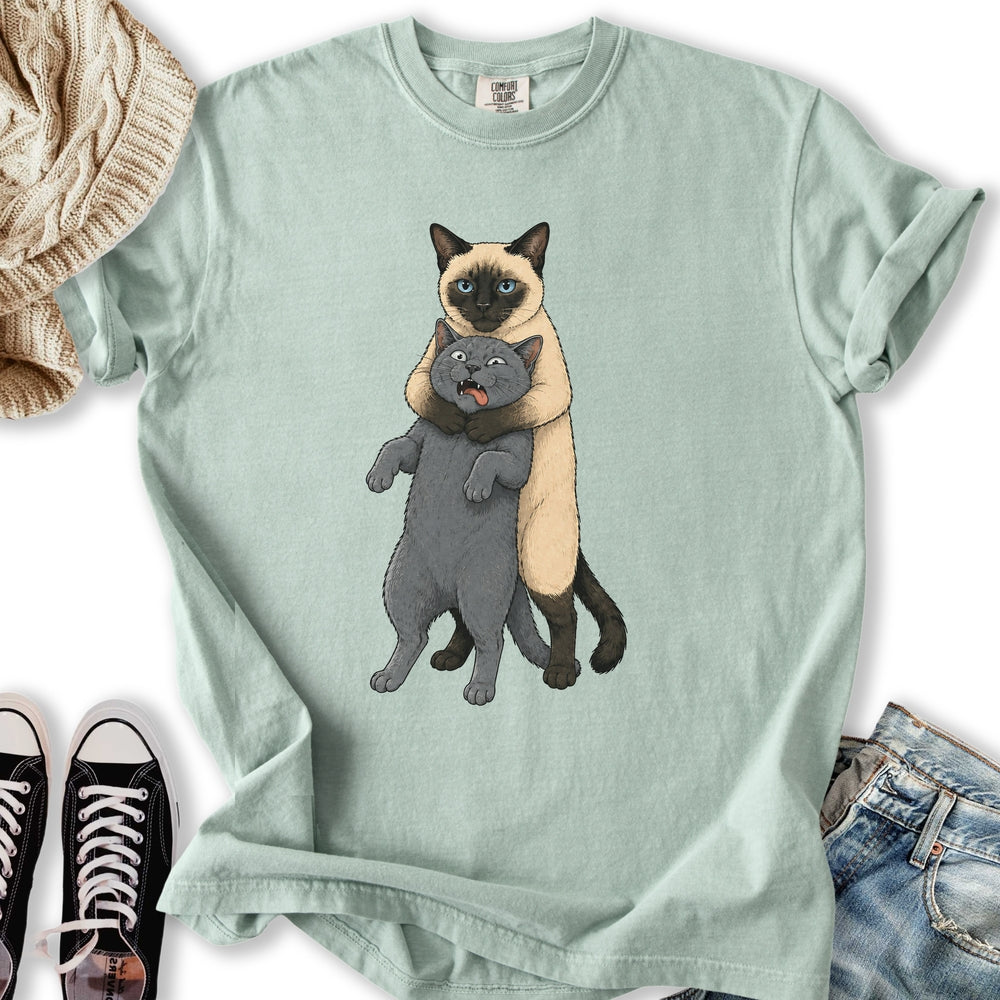Siamese Cat Headlock Relaxed Tee