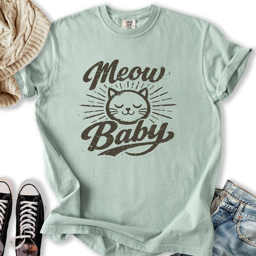 Meow Baby Retro Relaxed Tee