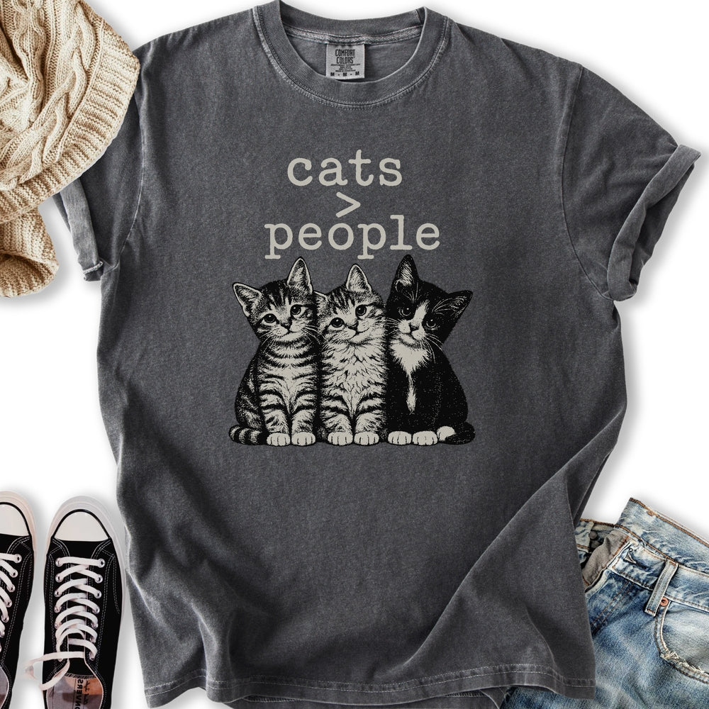 Cats > People Relaxed Tee