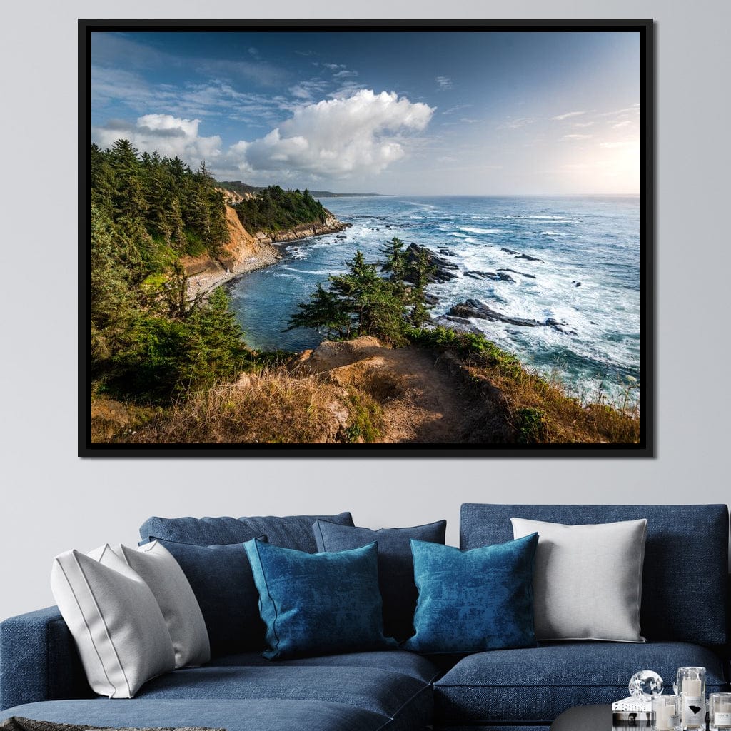 Blue Coast Canvas Wall Art