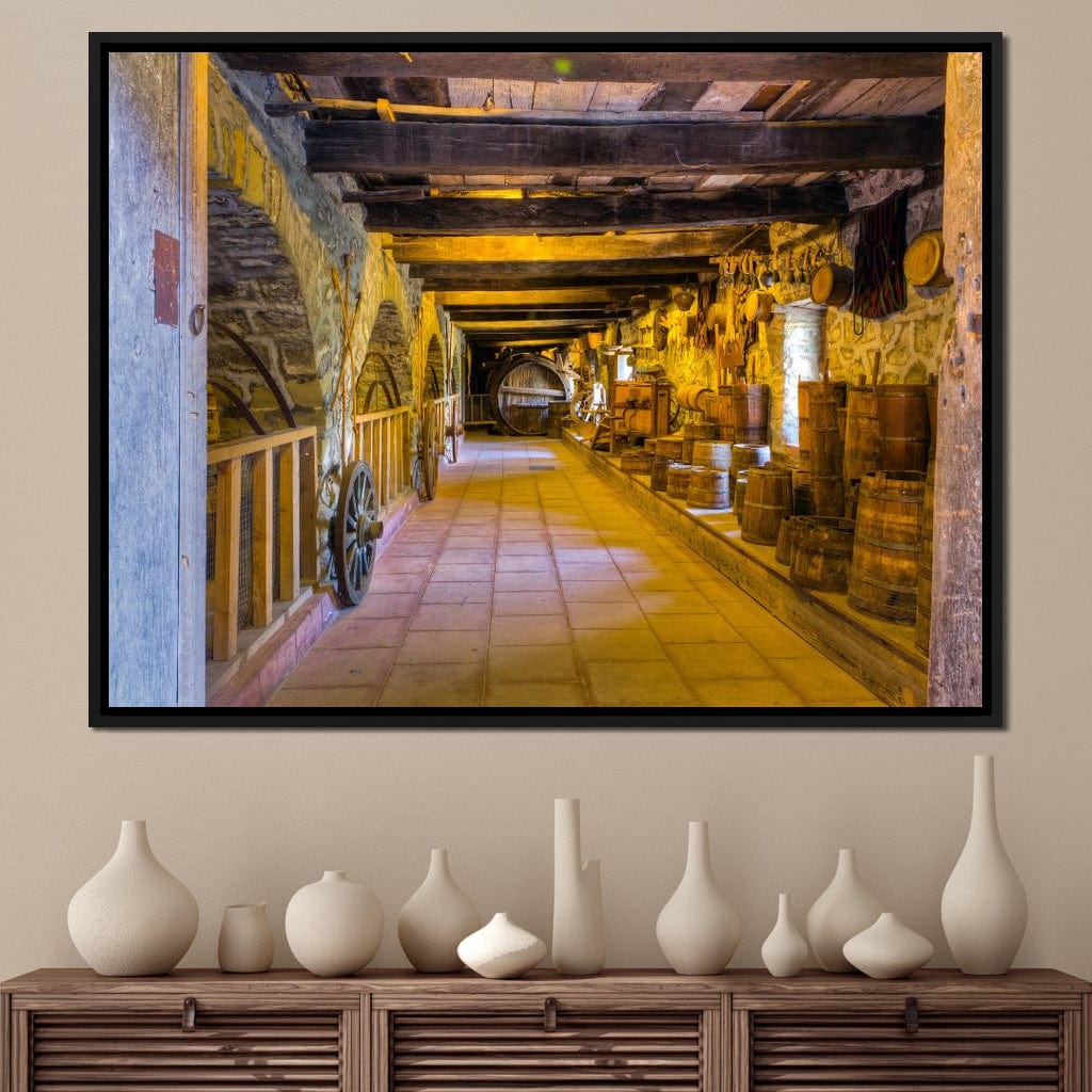 Inside the Old Barn Canvas Wall Art