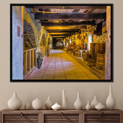 Inside the Old Barn Canvas Wall Art