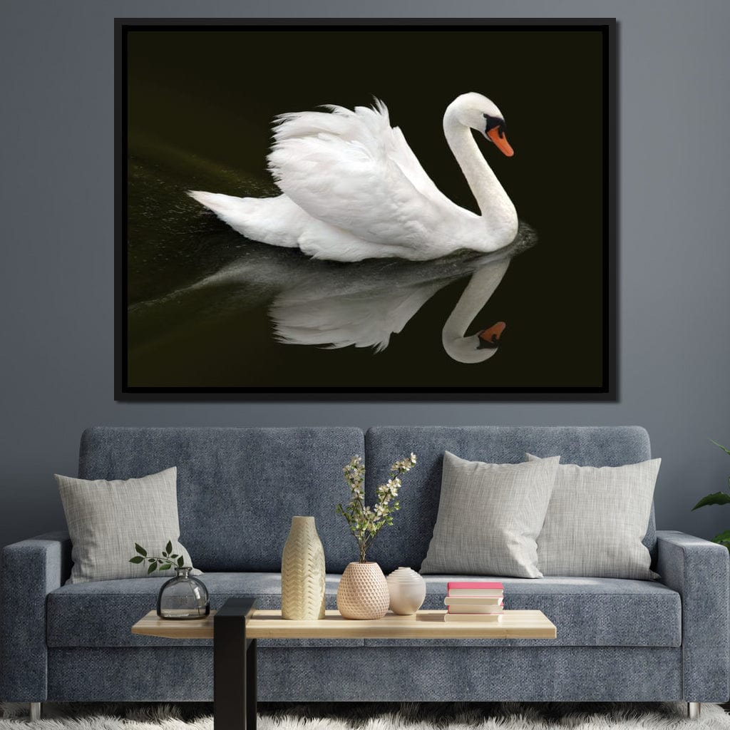 Swan Canvas Wall Art