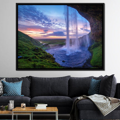 Seljalandsfoss Waterfall Canvas Wall Art