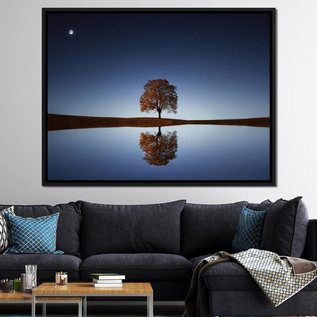 Tree Reflection Canvas Wall Art