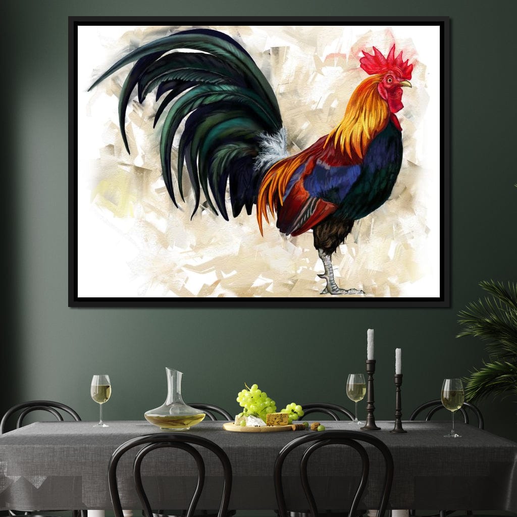 Rooster Canvas Wall Art