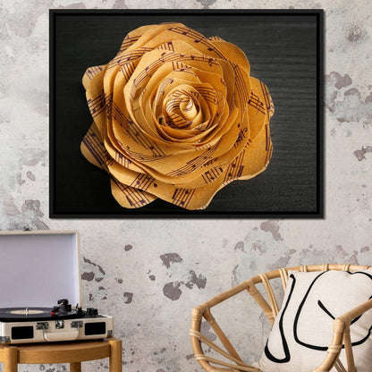 Musical Flower Canvas Wall Art