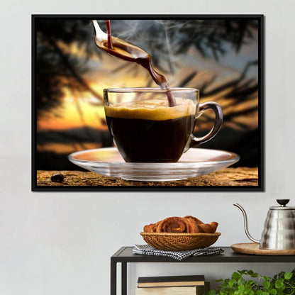 Hot Coffee Canvas Wall Art