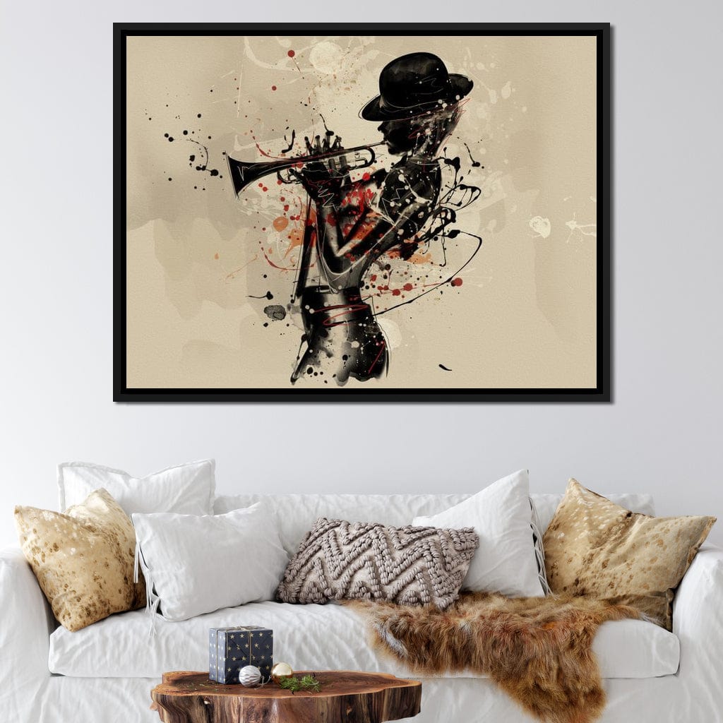 Trumpeter Canvas Wall Art
