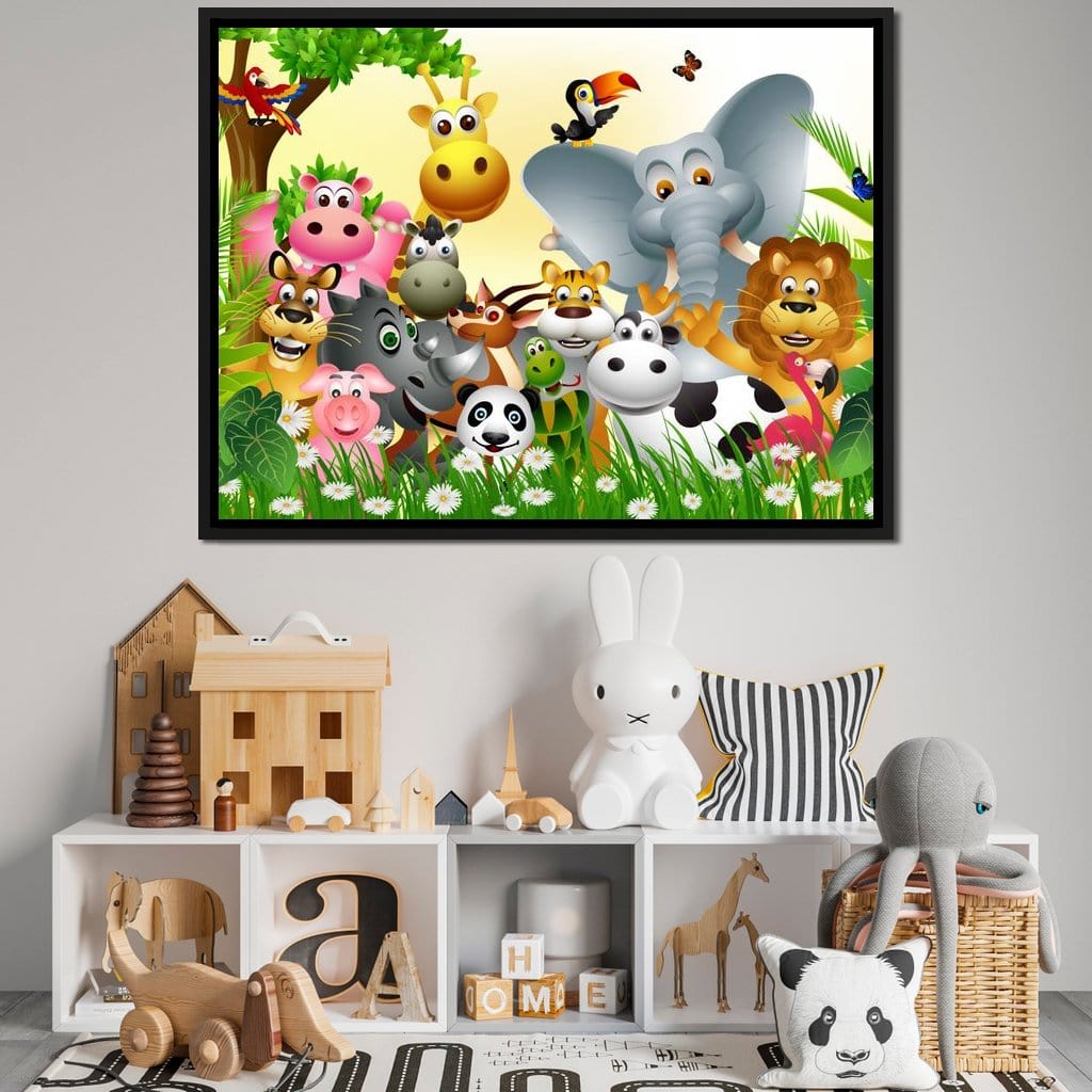 Cute Animals Canvas Wall Art