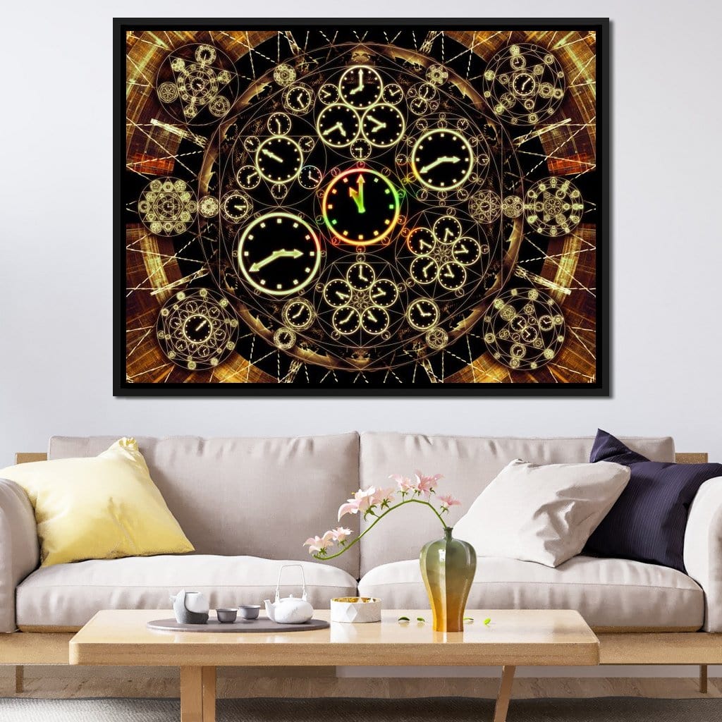 Circles of Time Canvas Wall Art