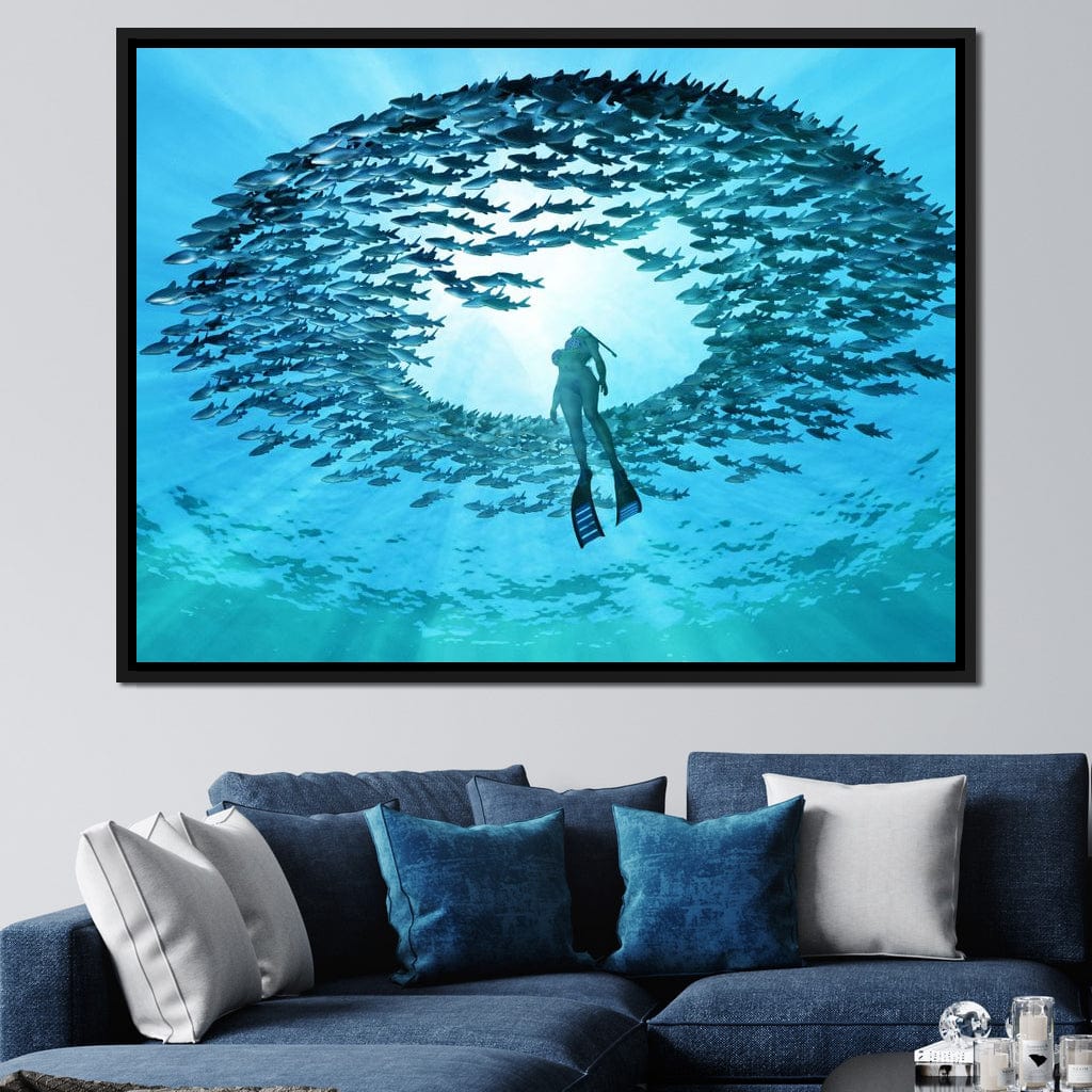 Eye of the Ocean Canvas Wall Art