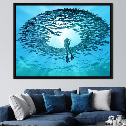 Eye of the Ocean Canvas Wall Art