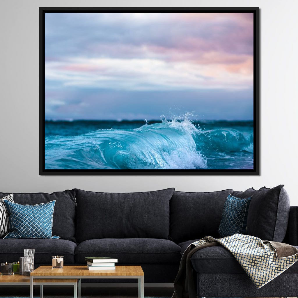 Blue Waves Canvas Wall Art