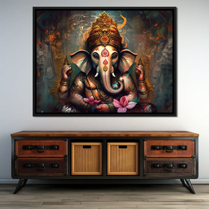 Ganesha's Wealth Canvas Wall Art