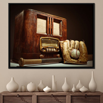 Vintage Baseball Canvas Wall Art