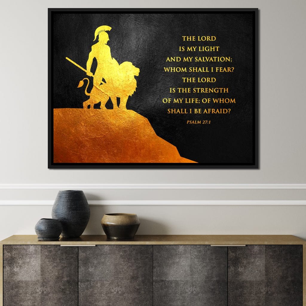 Psalm 27:1 Canvas Wall Art