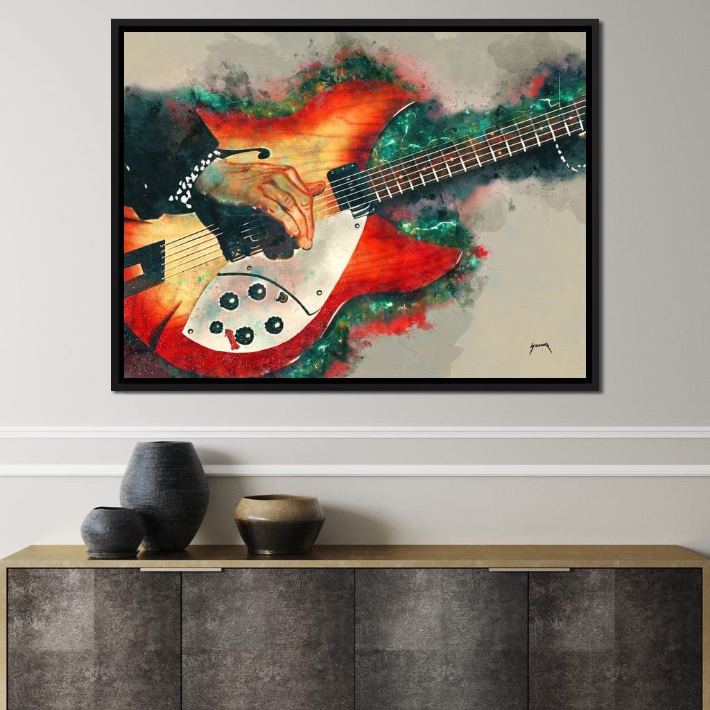 Tom Petty's Electric Guitar Canvas Wall Art
